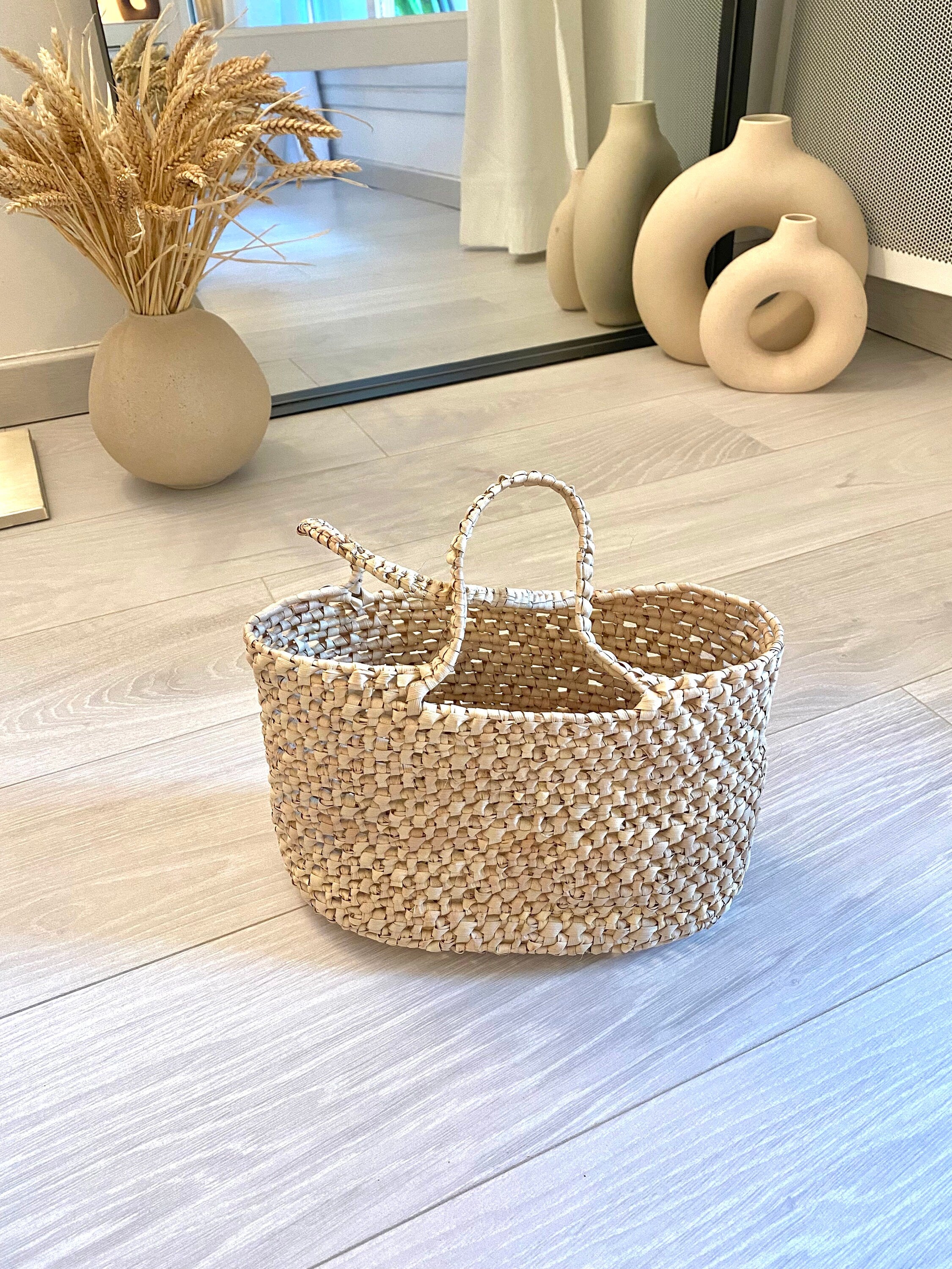 Petit panier paille hotsell